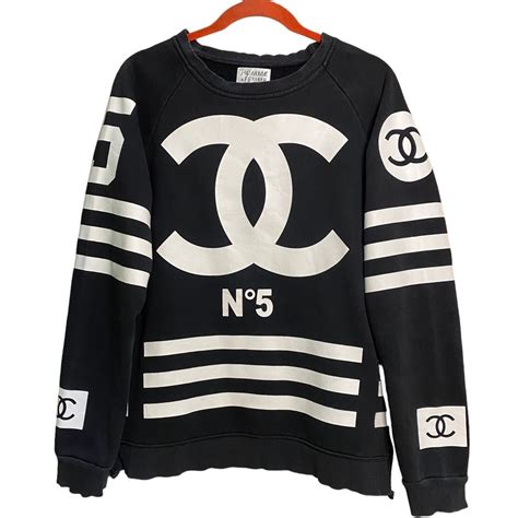 coco chanel no 5 sweatshirt|Chanel cropped sweater.